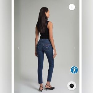 Hudson Jeans Women's Dark Blue Colin Flap Skinny Jean